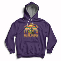 Vintage That's What I Do I Read Books And I Know Things Cat Reading Lover Bookworm Hoodie - Wonder Print Shop
