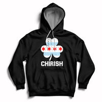Chirish Flag Shamrock Irish Pride St Patrick's Day Chicago Celebrate Hoodie - Wonder Print Shop