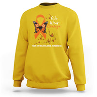 We Wear Orange To Support Teen Dating Violence Awareness Sweatshirt - Wonder Print Shop