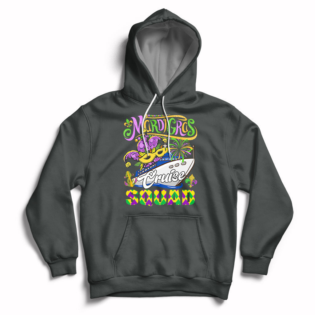 Mardi Gras Cruise Squad Matching Group Family Vacation Party Hoodie - Wonder Print Shop