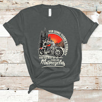 Funny Motorcycles Therapy Motorcycle Rider Biker Wind Therapy T-Shirt - Wonder Print Shop
