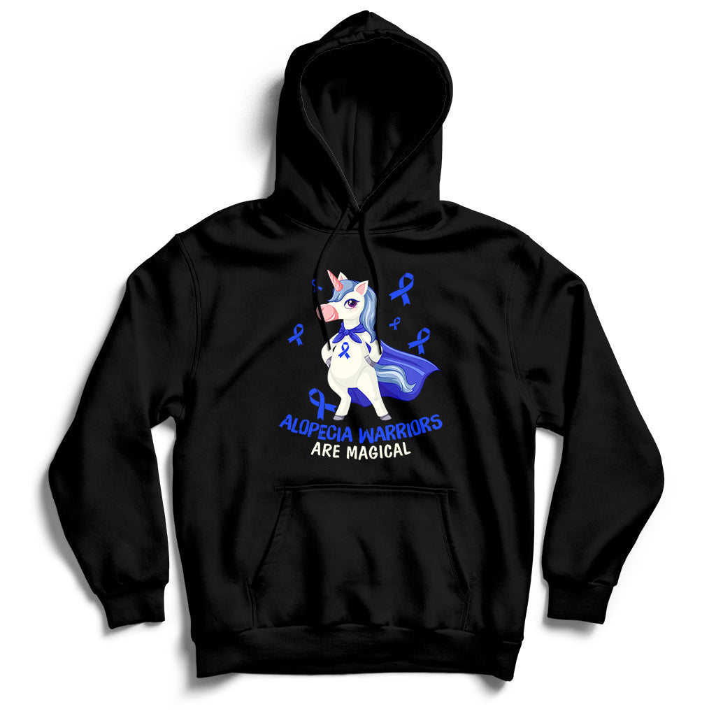 Alopecia Awareness Shirt Alopecia Warriors Are Magical Hoodie - Wonder Print Shop