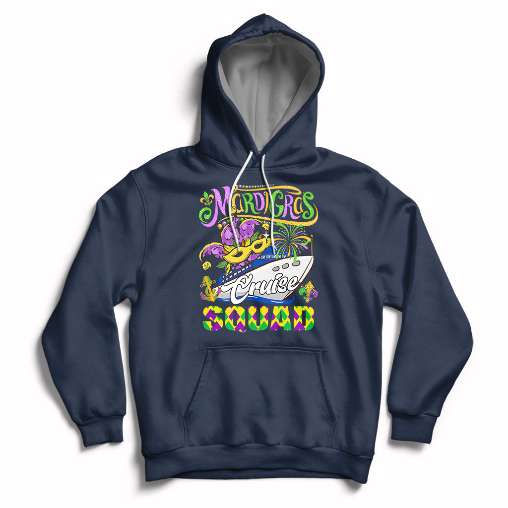 Mardi Gras Cruise Squad Matching Group Family Vacation Party Hoodie - Wonder Print Shop