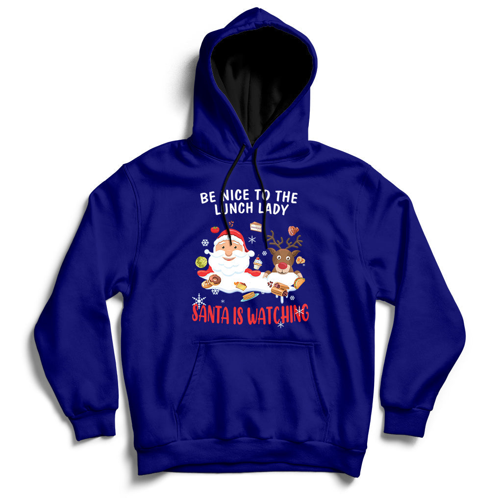 Funny Cafeteria Squad Crew Christmas School Lunch Lady Xmas Hoodie - Wonder Print Shop