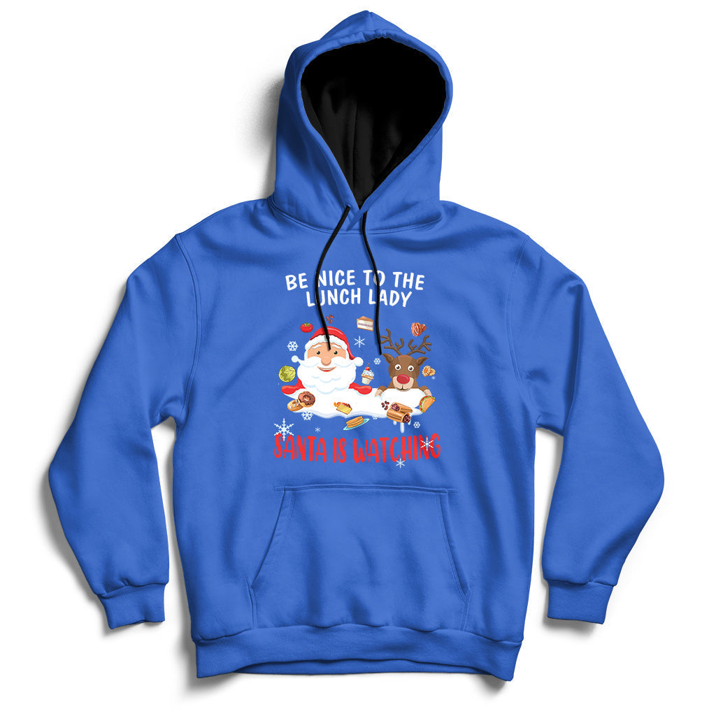 Funny Cafeteria Squad Crew Christmas School Lunch Lady Xmas Hoodie - Wonder Print Shop