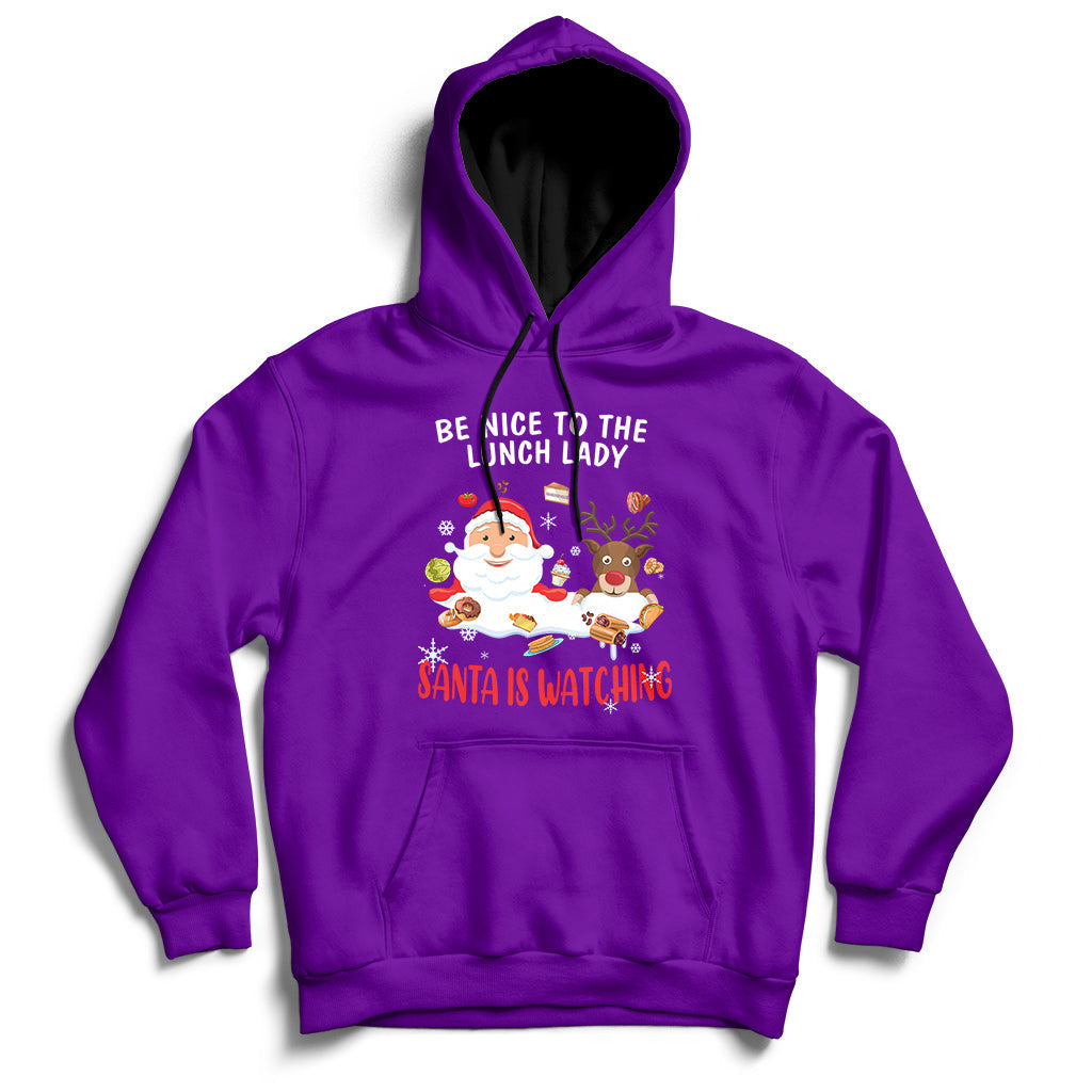Funny Cafeteria Squad Crew Christmas School Lunch Lady Xmas Hoodie - Wonder Print Shop