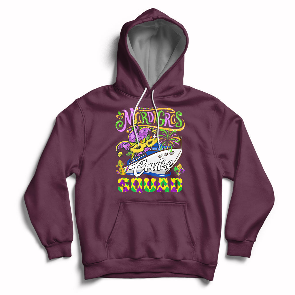 Mardi Gras Cruise Squad Matching Group Family Vacation Party Hoodie - Wonder Print Shop