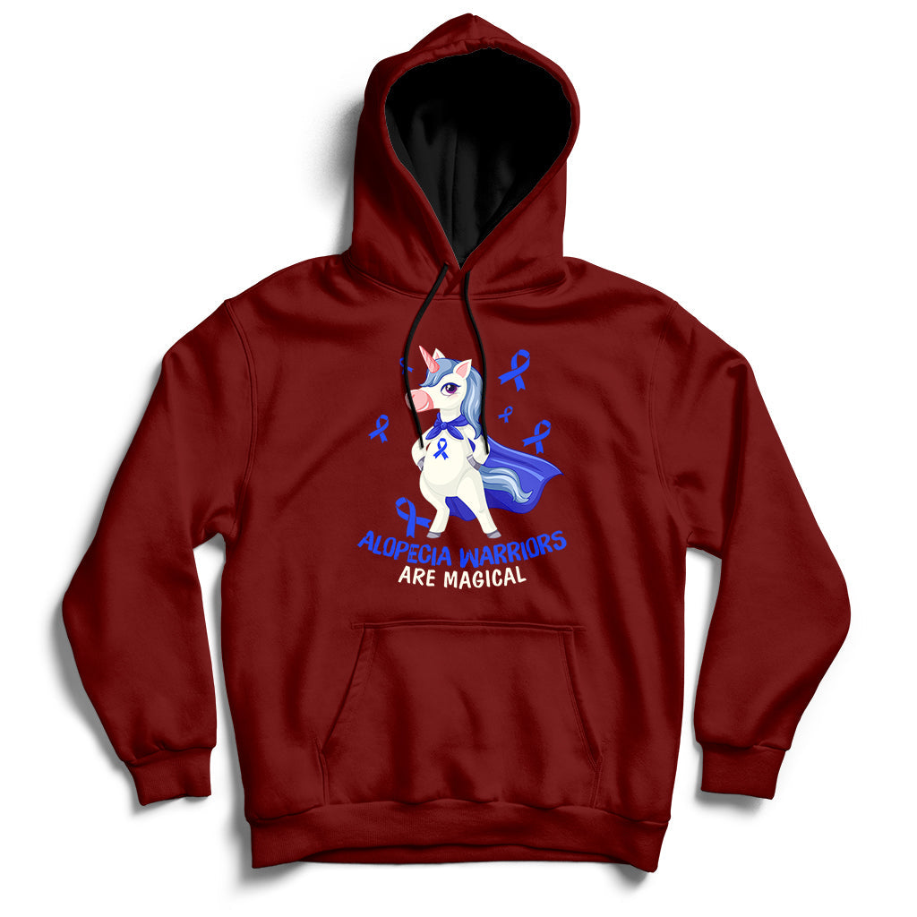 Alopecia Awareness Shirt Alopecia Warriors Are Magical Hoodie - Wonder Print Shop