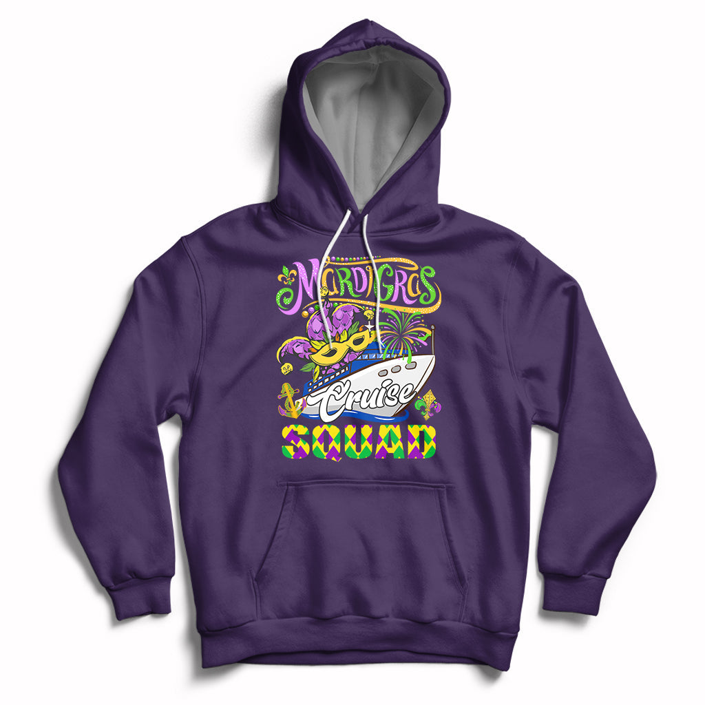 Mardi Gras Cruise Squad Matching Group Family Vacation Party Hoodie - Wonder Print Shop