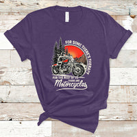 Funny Motorcycles Therapy Motorcycle Rider Biker Wind Therapy T-Shirt - Wonder Print Shop