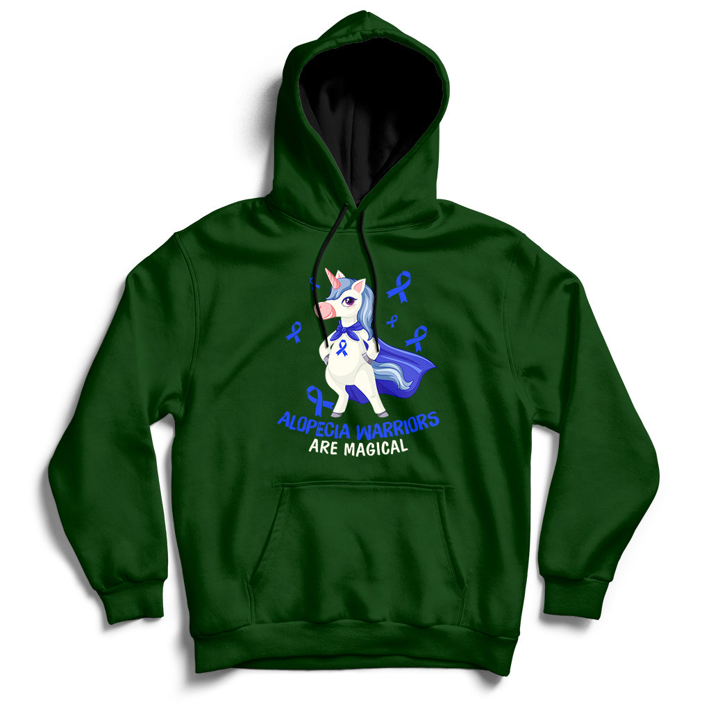 Alopecia Awareness Shirt Alopecia Warriors Are Magical Hoodie - Wonder Print Shop