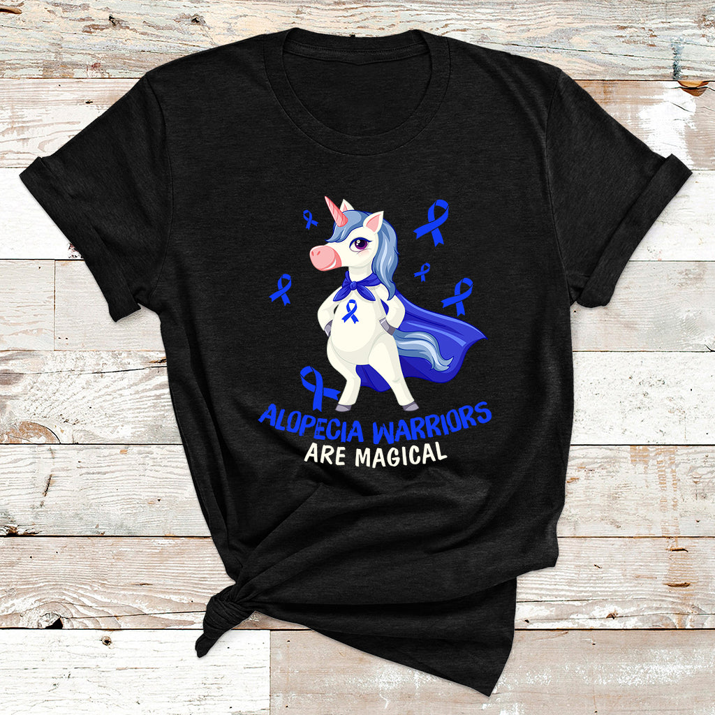 Alopecia Awareness Shirt Alopecia Warriors Are Magical T Shirt - Wonder Print Shop