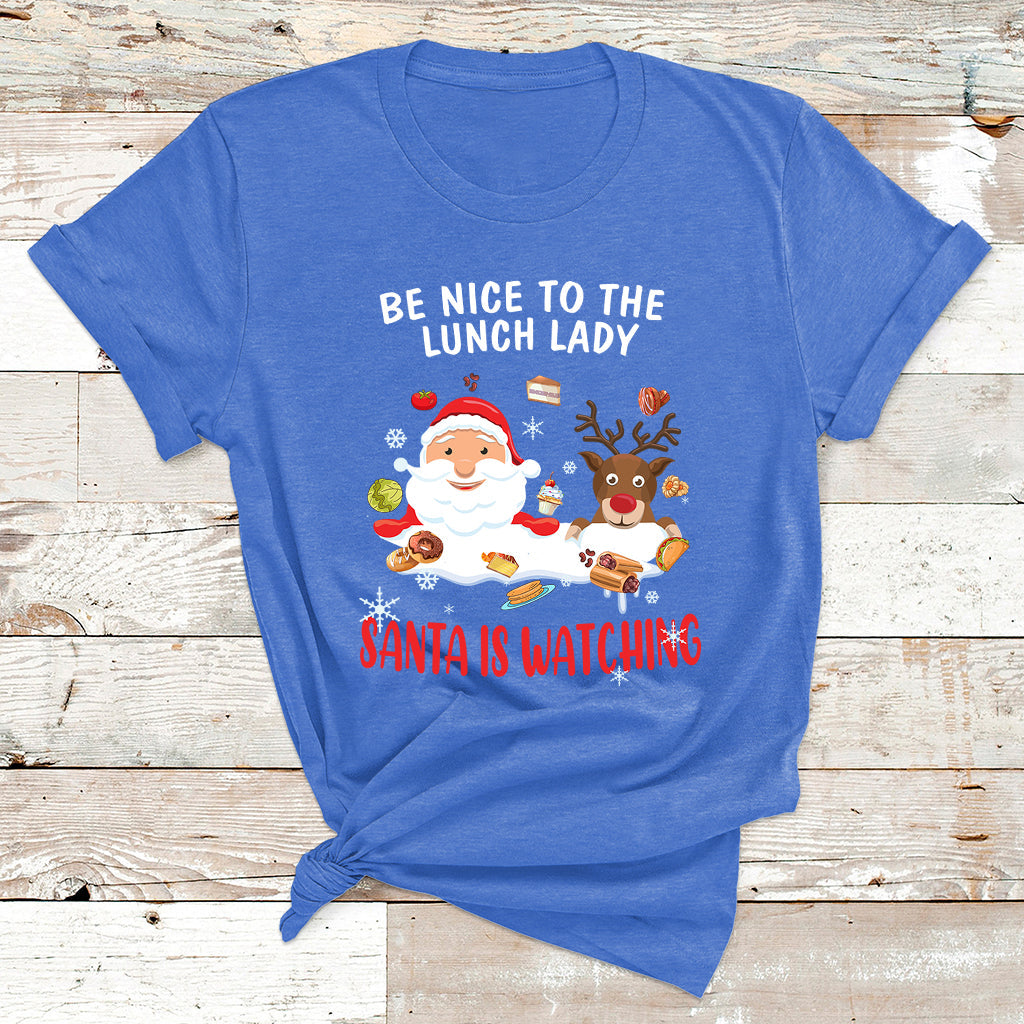 Funny Cafeteria Squad Crew Christmas School Lunch Lady Xmas T Shirt - Wonder Print Shop