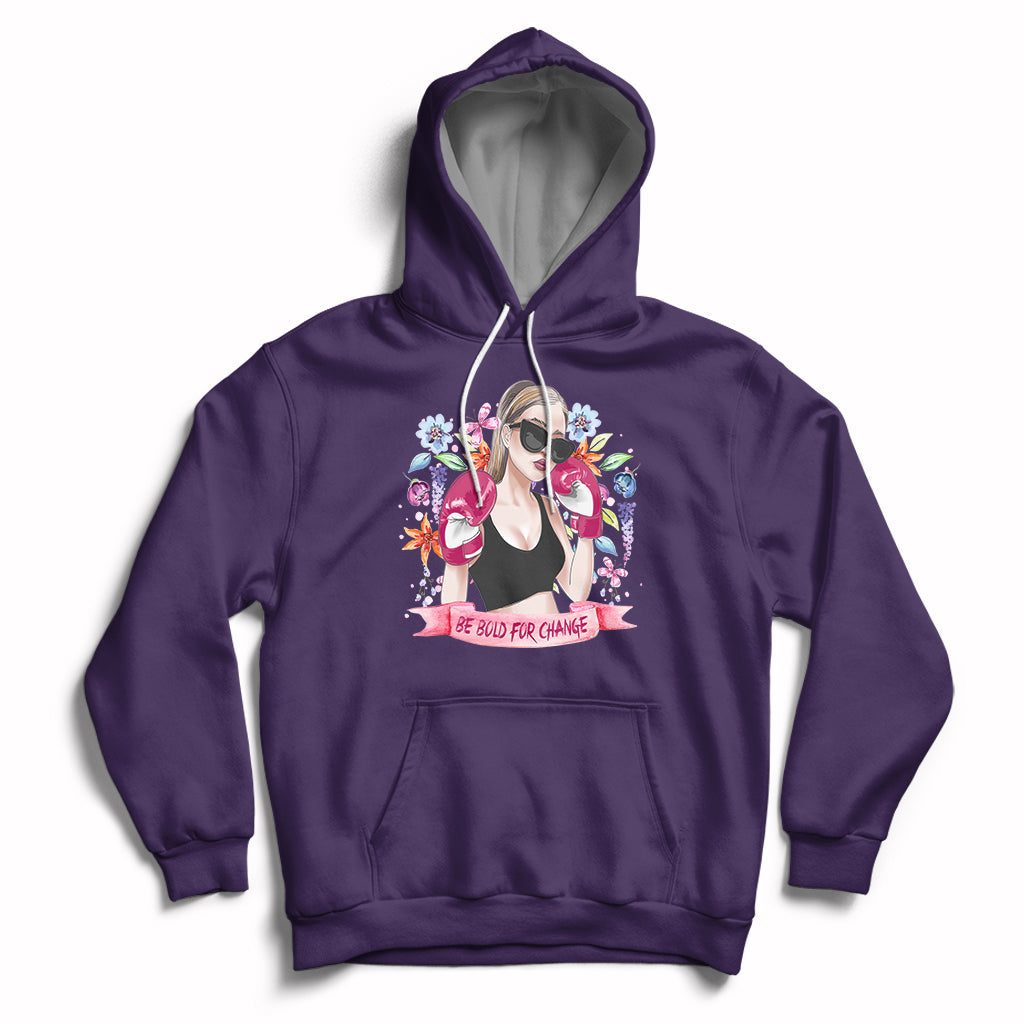 Be Bold For Change Grl Pwr Happy Women's Day 8th March Girl Hoodie - Wonder Print Shop