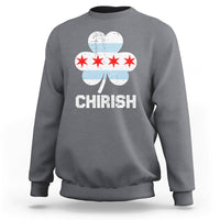 Chirish Flag Shamrock Irish Pride St Patrick's Day Chicago Celebrate Sweatshirt - Wonder Print Shop