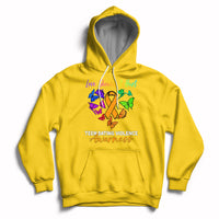 Love Shouldnot Hurt Teen Dating Violence Warrior Butterflies Hoodie - Wonder Print Shop