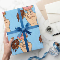 2 In The Pink 1 In The Stink Wrapping Paper Roll Funny Donut Adult Humor