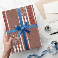 2 Years Sober Wrapping Paper Roll 2 Years Sobriety Anniversary Vintage American Flag
