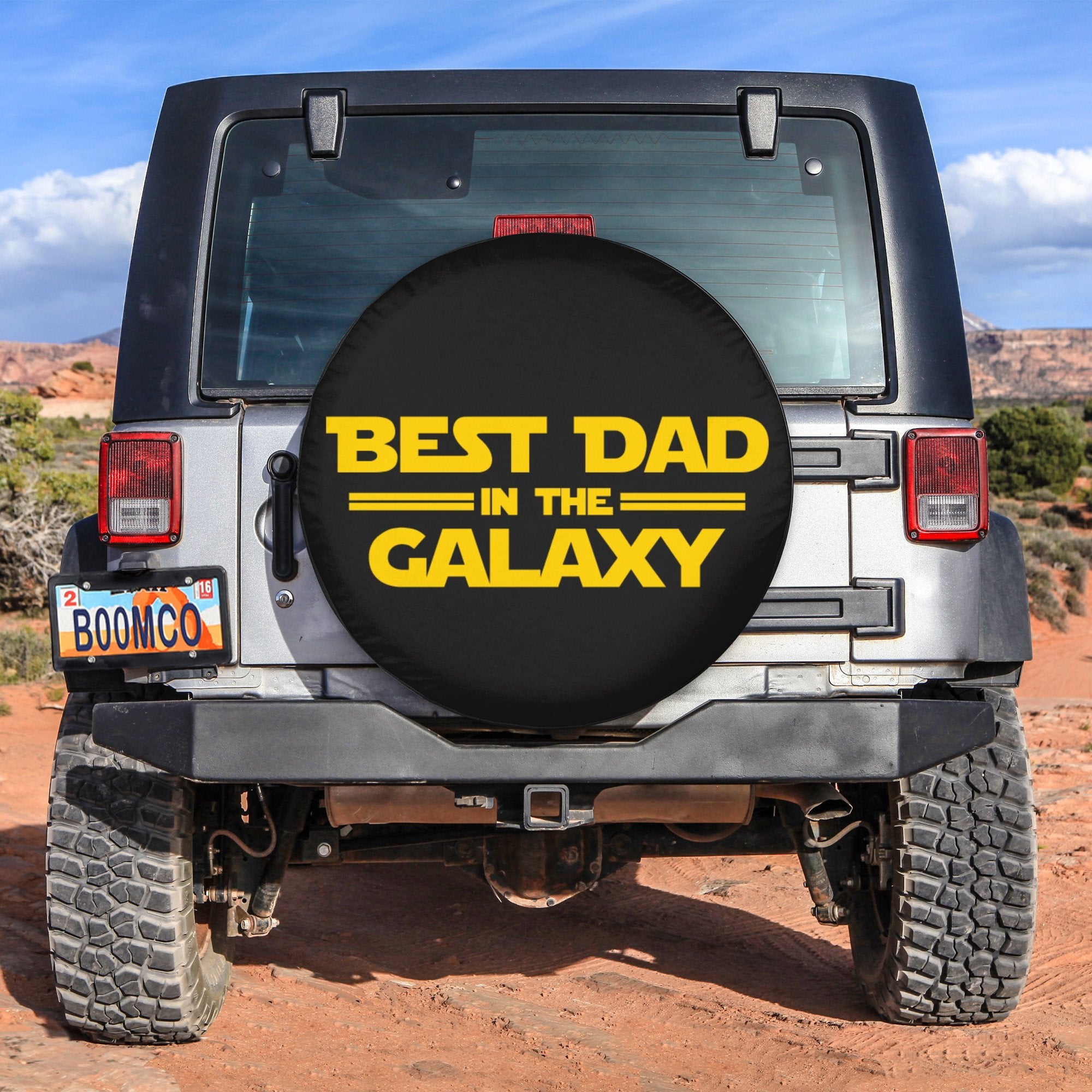 Father's Day Tire Covers - Best Dad In The Galaxy Spare Tire Cover NO.20 LT8 - Wonder Print Shop
