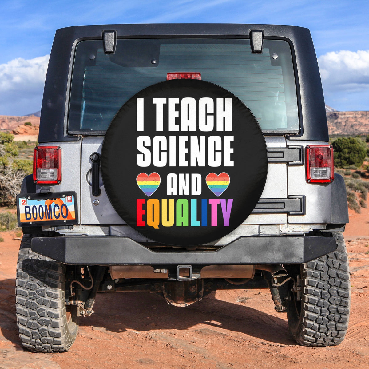 LGBT Tire Covers - I Teach Science And Equality Spare Tire Cover NO.136 LT8 - Wonder Print Shop