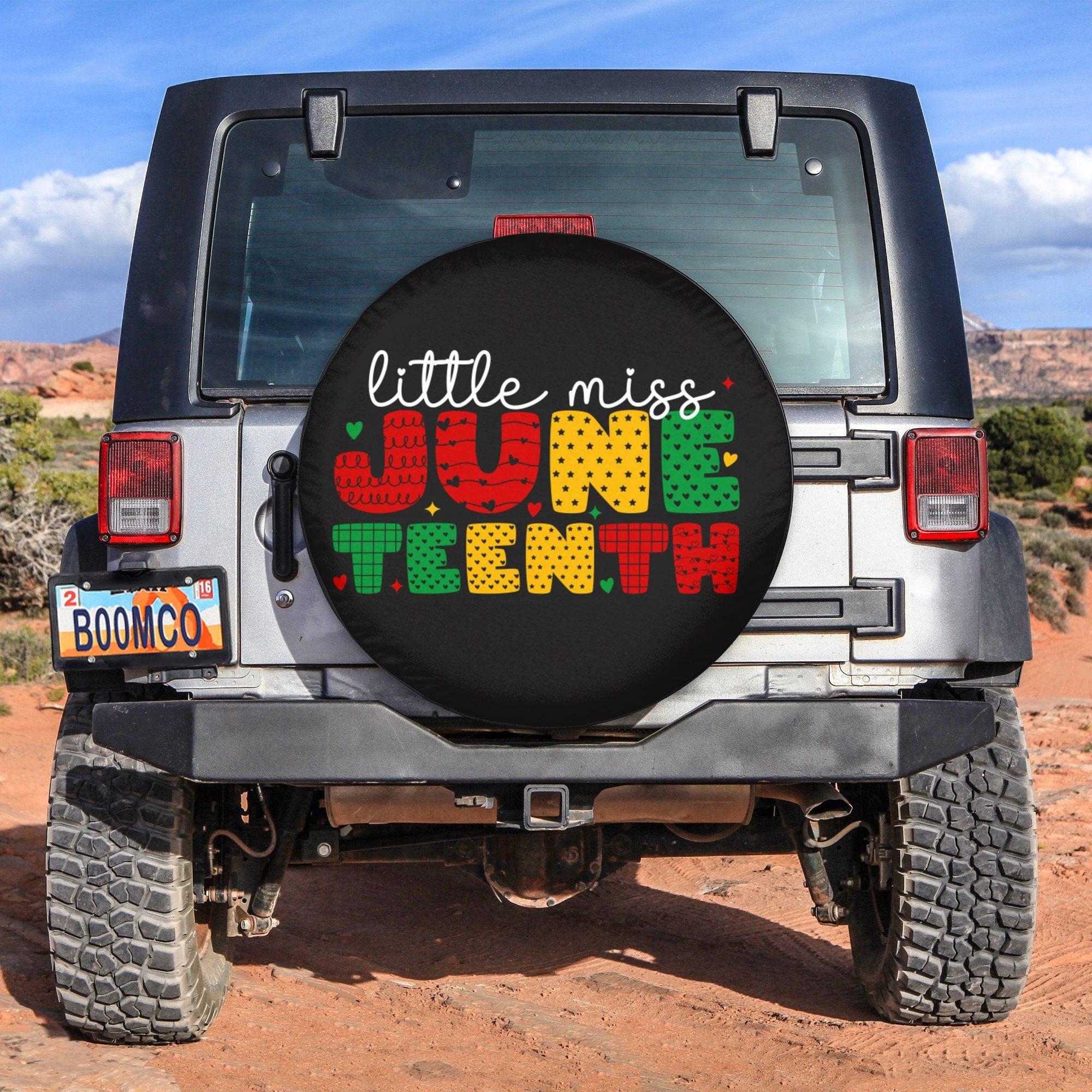 African Tire Covers - Juneteenth Spare Tire Cover Little Miss Juneteenth NO.200 LT8