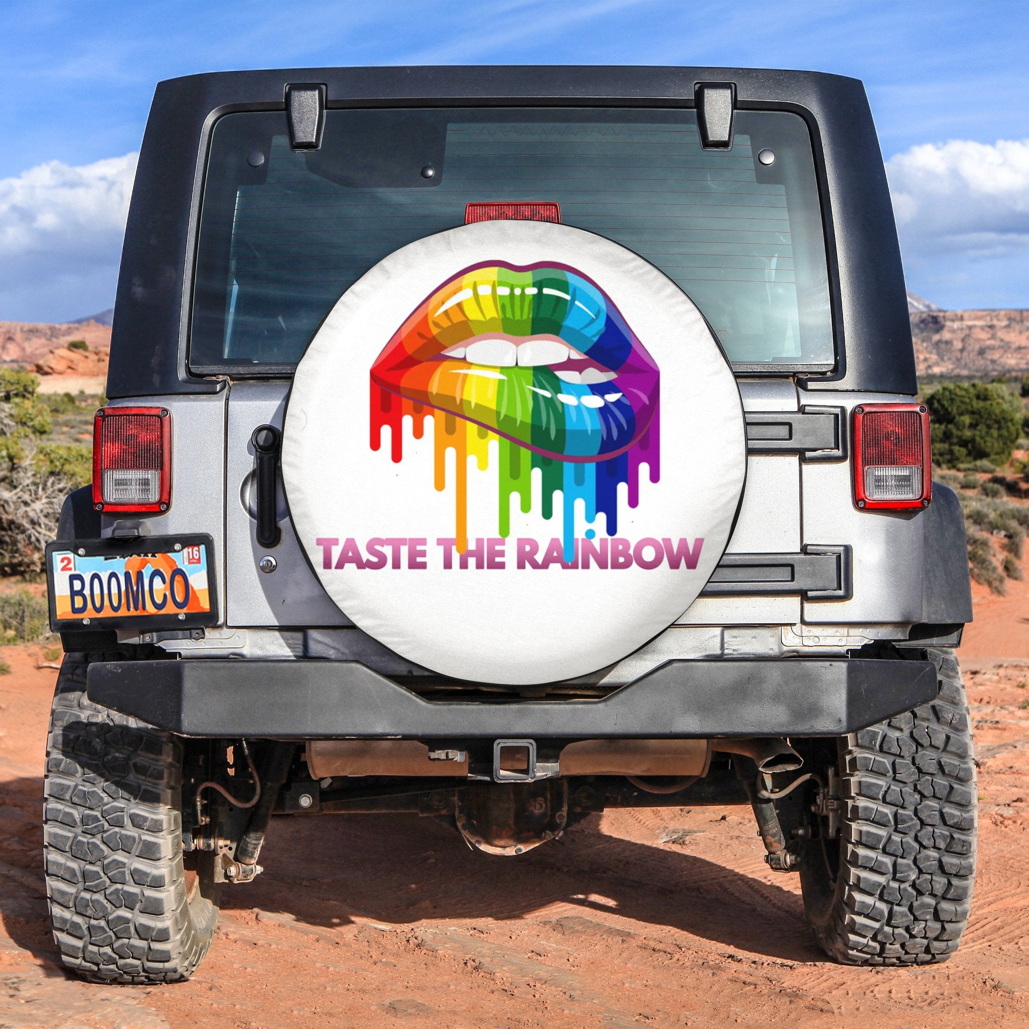 LGBT Tire Covers - Taste The Rainbow Spare Tire Cover NO.137 LT8 - Wonder Print Shop