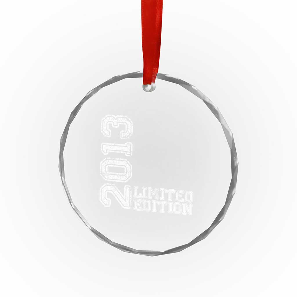 2013 Limited Edition Crystal Glass Ornament Limited Edition 13th Birthday Boys Girl