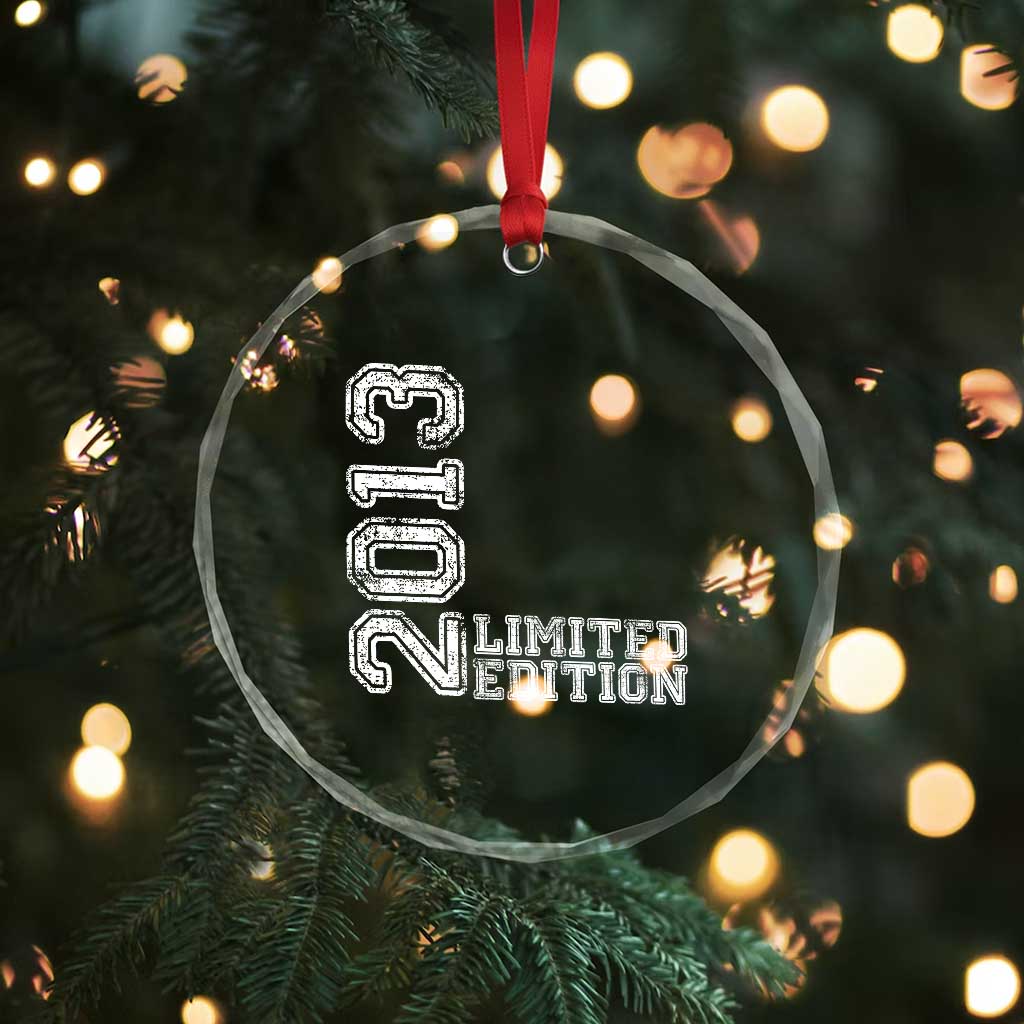 2013 Limited Edition Crystal Glass Ornament Limited Edition 13th Birthday Boys Girl