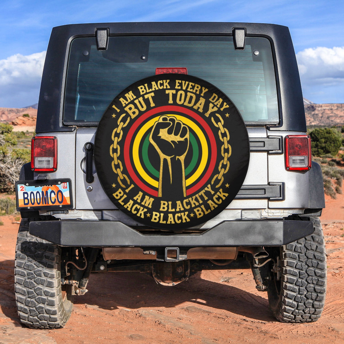 African Tire Covers - Juneteenth Spare Tire Cover I Am Black Everyday But Today I Am Blackity NO.202 LT8 - Wonder Print Shop