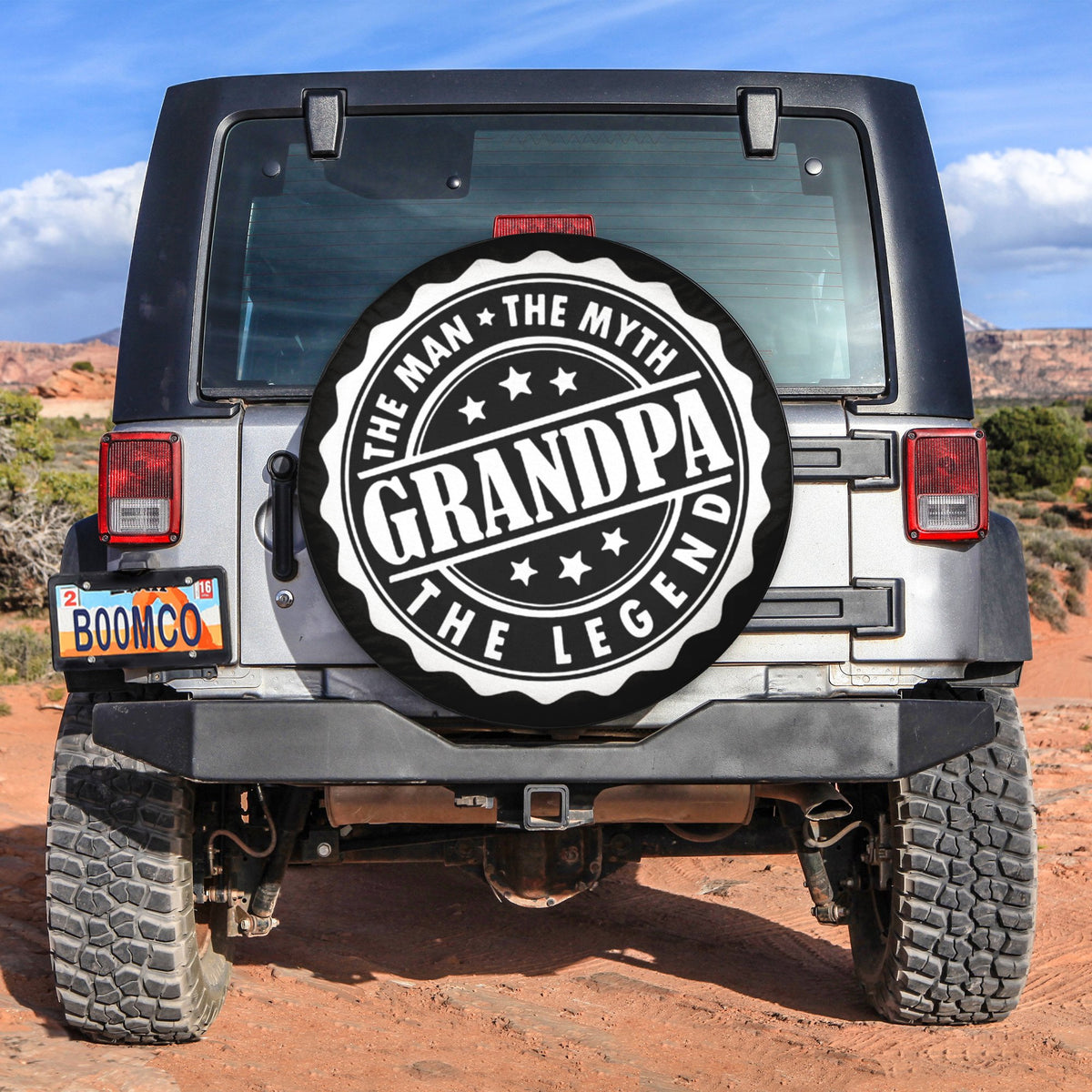 Father's Day Tire Covers - The Man The Myth Grandpa The Legend Spare Tire Cover NO.202 LT8 - Wonder Print Shop