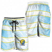 2026 Autumn Rugby Nations Argentina Shorts for Men Blue and White Stripes Pattern
