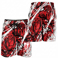 2026 Autumn Rugby Nations England Shorts for Men Red Rose Majestic Motif