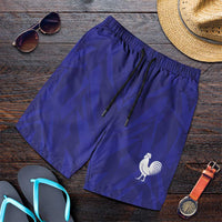 2026 Autumn Rugby Nations France Shorts for Men Red Blue Stripes Grunge Style