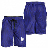 2026 Autumn Rugby Nations France Shorts for Men Red Blue Stripes Grunge Style