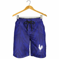 2026 Autumn Rugby Nations France Shorts for Men Red Blue Stripes Grunge Style