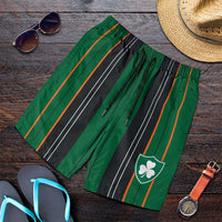 2026 Autumn Rugby Nations Ireland Shorts for Men Shamrock Gold Green Stripes Style