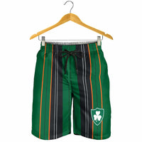 2026 Autumn Rugby Nations Ireland Shorts for Men Shamrock Gold Green Stripes Style