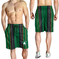 2026 Autumn Rugby Nations Ireland Shorts for Men Shamrock Gold Green Stripes Style