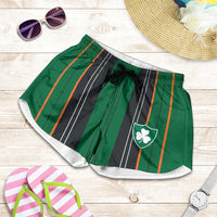 2026 Autumn Rugby Nations Ireland Shorts for Women Shamrock Gold Green Stripes Style