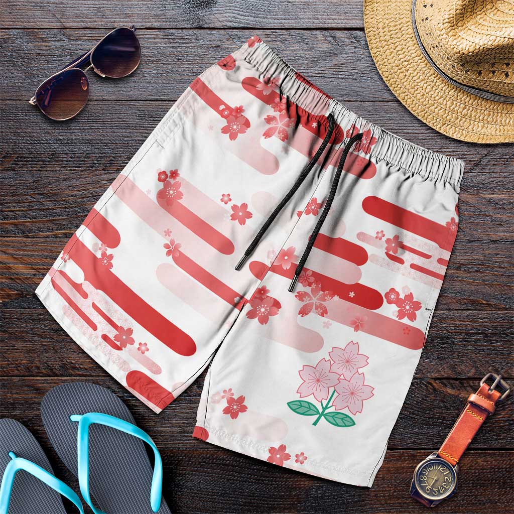 2026 Autumn Rugby Nations Japan Shorts for Men White Sakura Japanese Asanoha Seigaiha