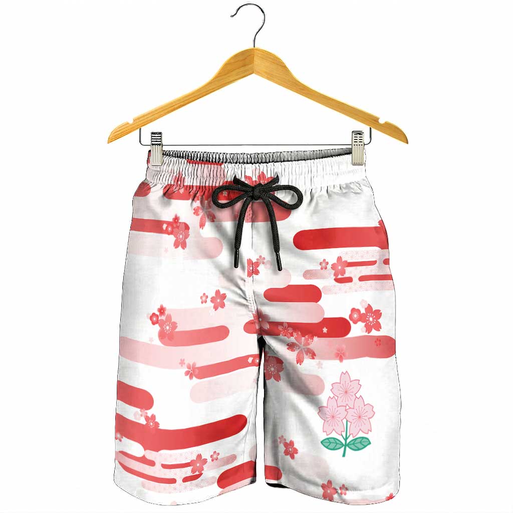 2026 Autumn Rugby Nations Japan Shorts for Men White Sakura Japanese Asanoha Seigaiha