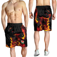 2026 Autumn Rugby Nations Wales Shorts for Men Black Cymru Welsh Dragon