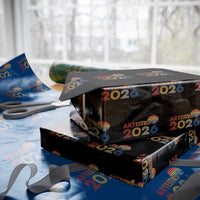 2026 Lunar Mission Retro Sunset Wrapping Paper Roll Vintage Space Exploration Astronomy Enthusiasts Sci-Fi Lovers