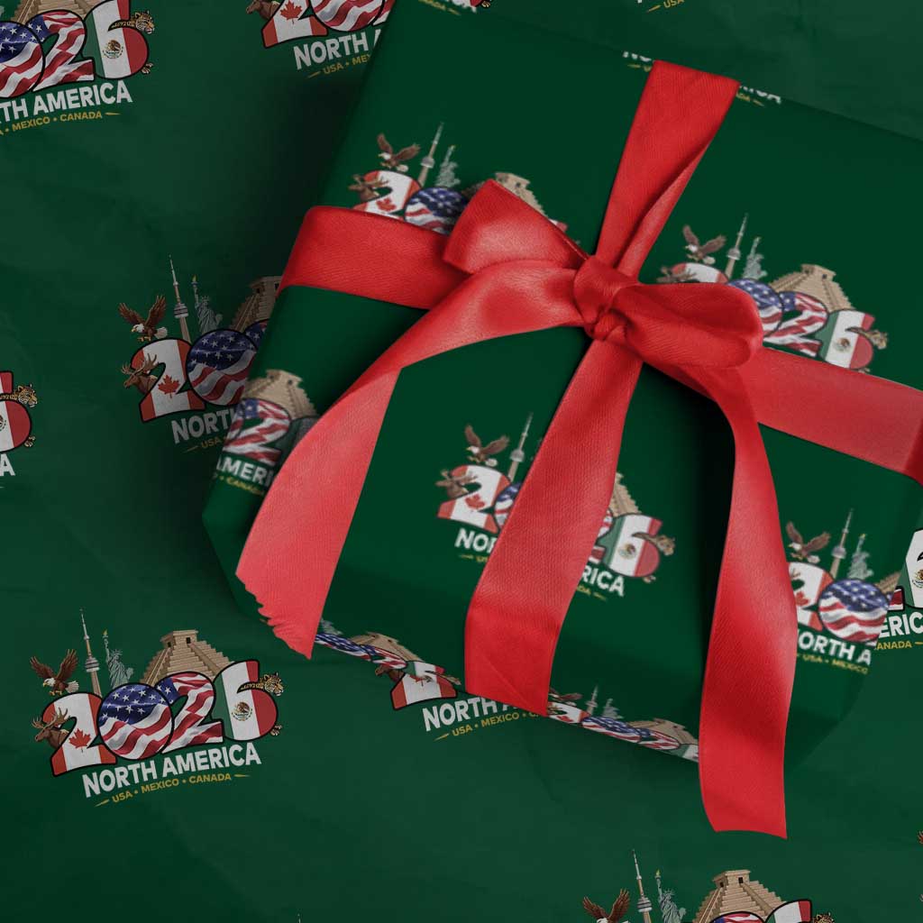 2026 North American Football Supporters Wrapping Paper Roll