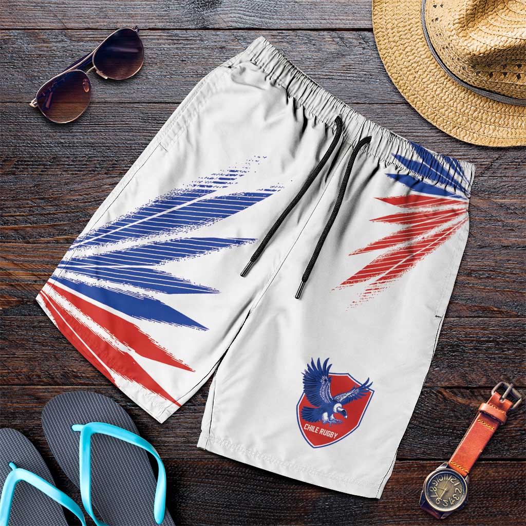 2026 Rugby Nations Series Chile Shorts for Men Los Condores Eagle Bold Stripes Pride
