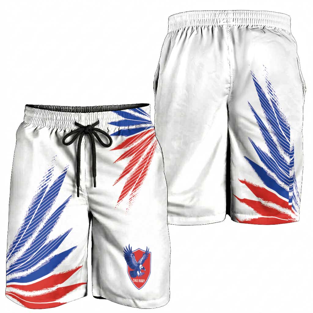 2026 Rugby Nations Series Chile Shorts for Men Los Condores Eagle Bold Stripes Pride