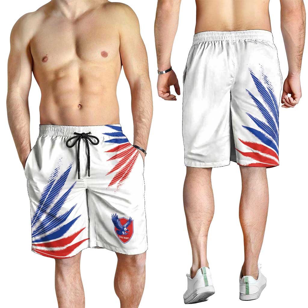 2026 Rugby Nations Series Chile Shorts for Men Los Condores Eagle Bold Stripes Pride