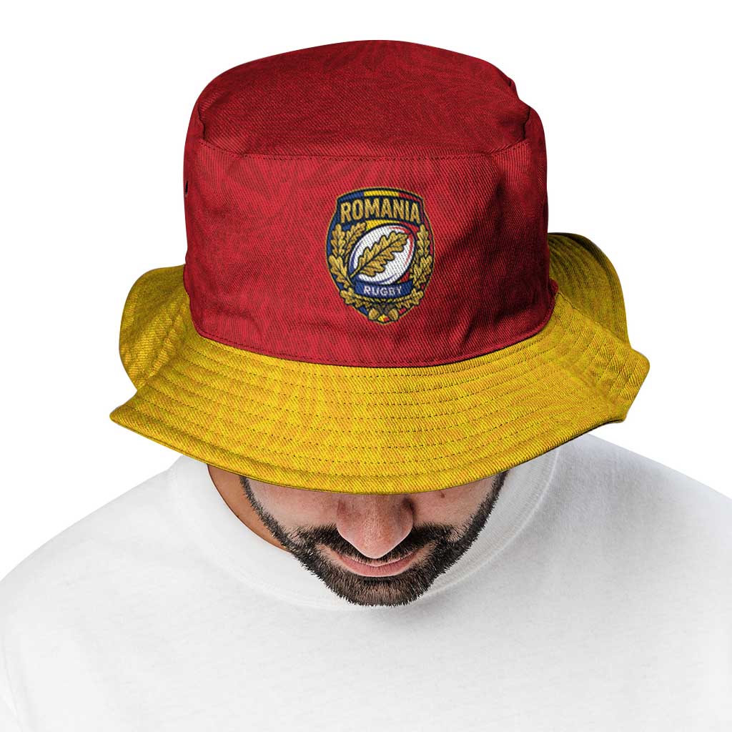 2026 Rugby Nations Series Romania Bucket Hat Stejarii Oaks Carpathian Pattern