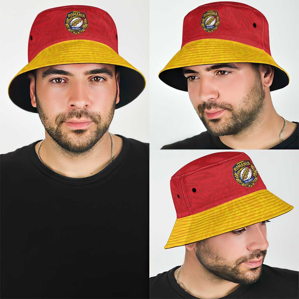 2026 Rugby Nations Series Romania Bucket Hat Stejarii Oaks Carpathian Pattern