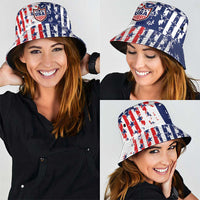 2026 Rugby Nations Series United States Bucket Hat Red Star And Stripes Pattern